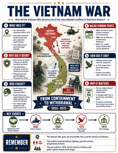 The Vietnam War I U.S. History I Infographic The Writing of the Constitution I U.S. History I Infogr