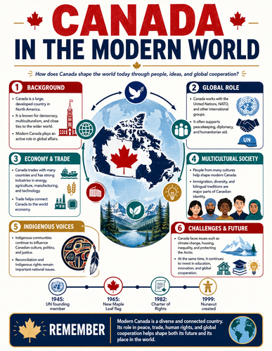 Canada in the Modern World I Infographic