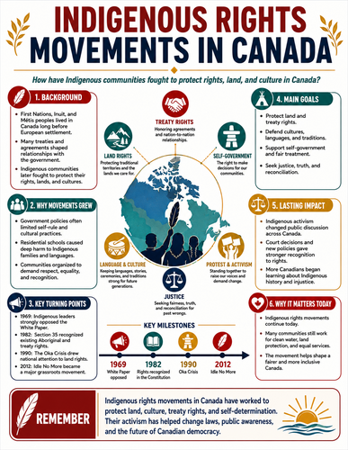 Indigenous Rights Movements in Canada I Infographic