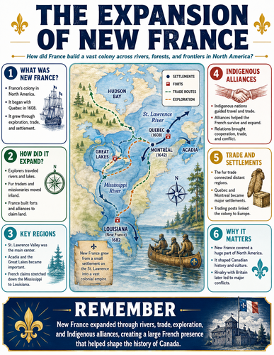 The Expansion of New France I Infographic