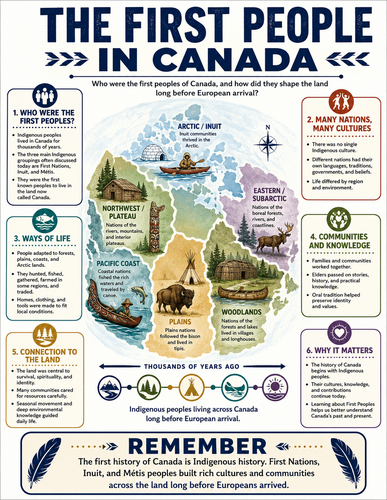 The First People in Canada I Infographic
