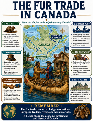 The Fur Trade in Canada I Infographic