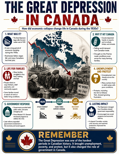 The Great Depression in Canada I Infographic