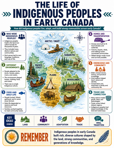 The Life of Indigenous Peoples in Early Canada I Infographic