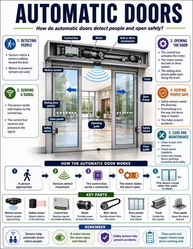 Automatic Doors I How Things Work I Infographic