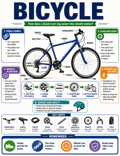 Bicycle I How Things Work I Infographic