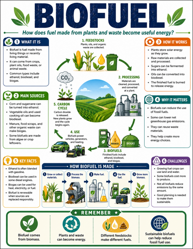 Biofuel I How Things Work I Infographic