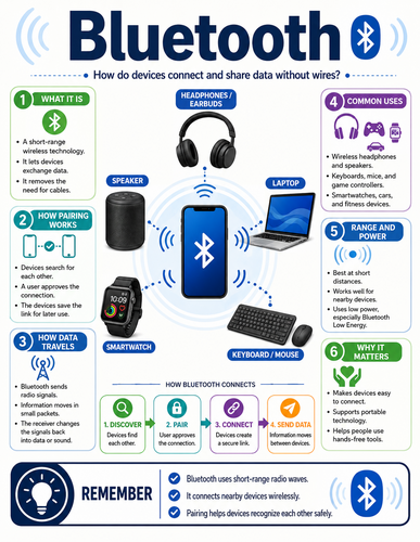 Bluetooth I How Things Work I Infographic