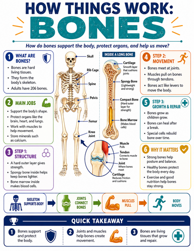 Bones I How Things Work I Infographic