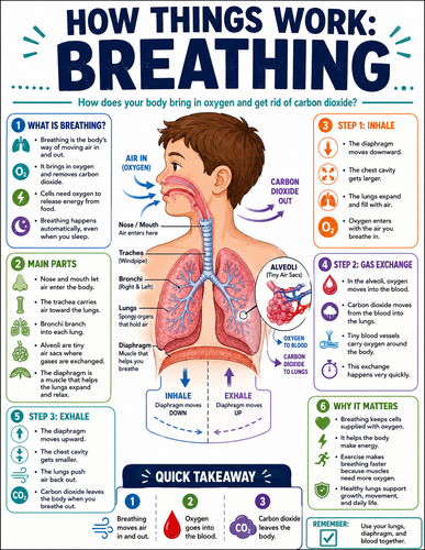 Breathing I How Things Work I Infographic