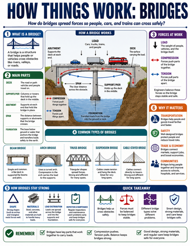 Bridges I How Things Work I Infographic