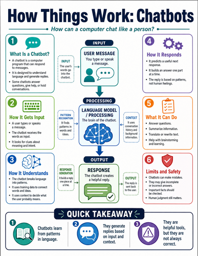 Chatbots I How Things Work I Infographic