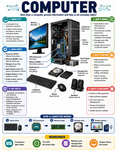 Computer I How Things Work I Infographic