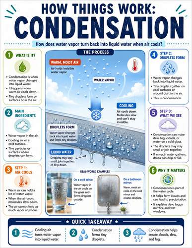 Condensation I How Things Work I Infographic