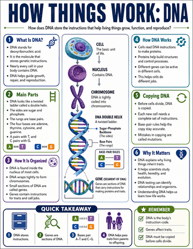 DNA I How Things Work I Infographic