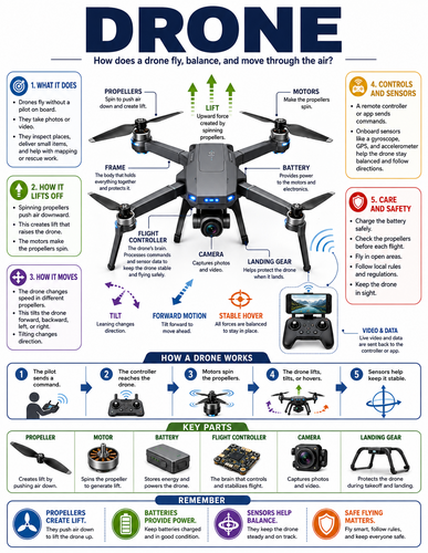 Drone I How Things Work I Infographic