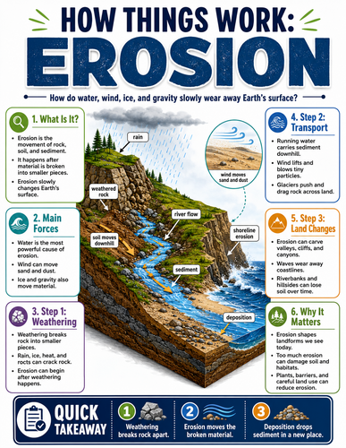 Erosion I How Things Work I Infographic