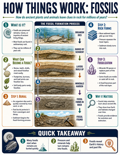 Fossils I How Things Work I Infographic
