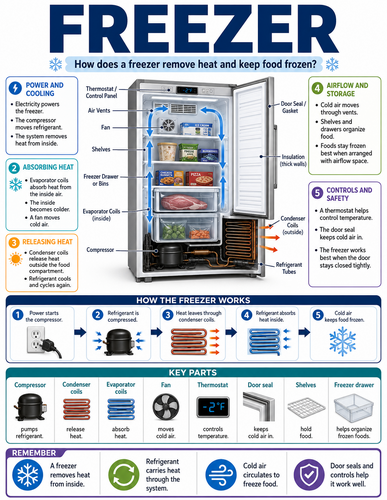 Freezer I How Things Work I Infographic