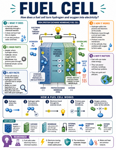 Fuel Cell I How Things Work I Infographic