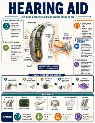 Hearing Aid I How Things Work I Infographic