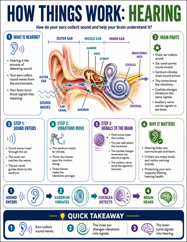 Hearing I How Things Work I Infographic