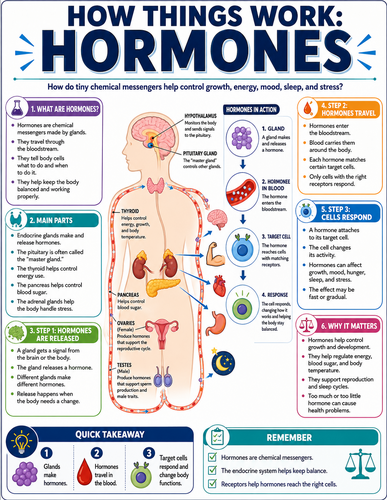 Hormones I How Things Work I Infographic