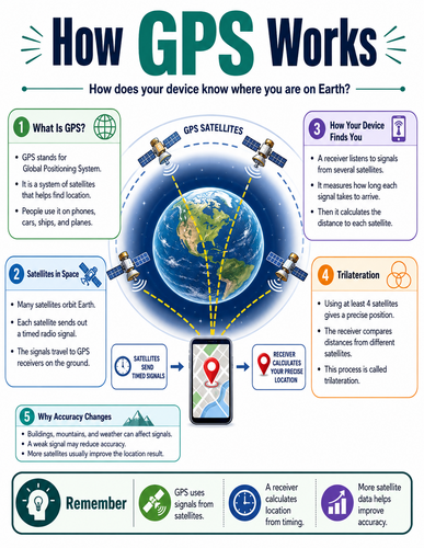 How GPS Works I How Things Work I Infographic