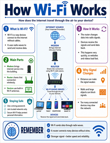How Wi-Fi Works I How Things Work I Infographic