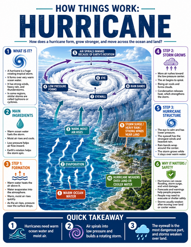 Hurricane I How Things Work I Infographic