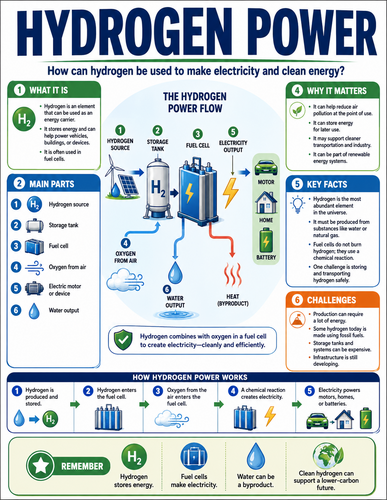 Hydrogen Power I How Things Work I Infographic