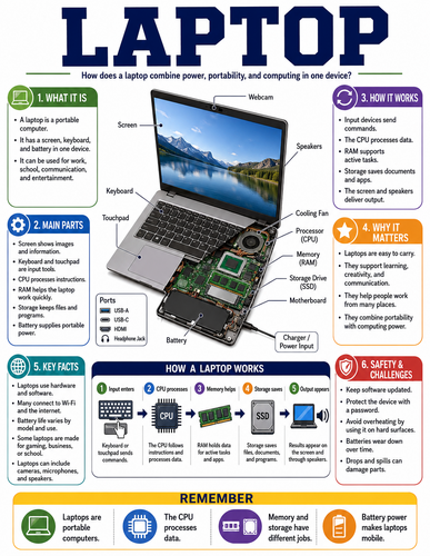 Laptop I How Things Work I Infographic