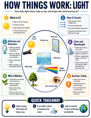 Light I How Things Work I Infographic