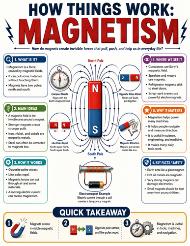 Magnetism I How Things Work I Infographic