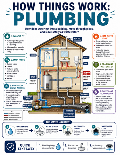 Plumbing I How Things Work I Infographic