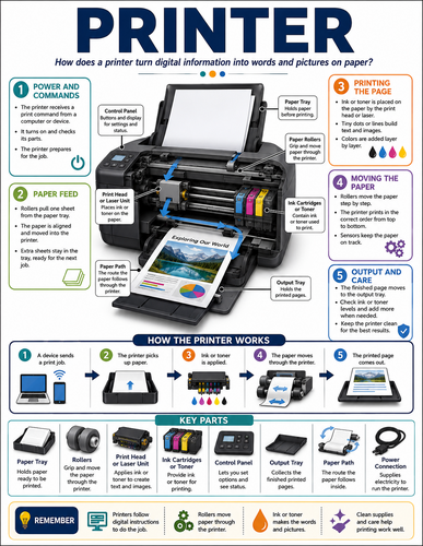Printer I How Things Work I Infographic