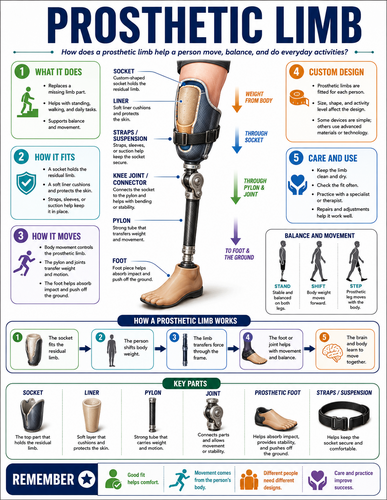 Prosthetic Limb I How Things Work I Infographic