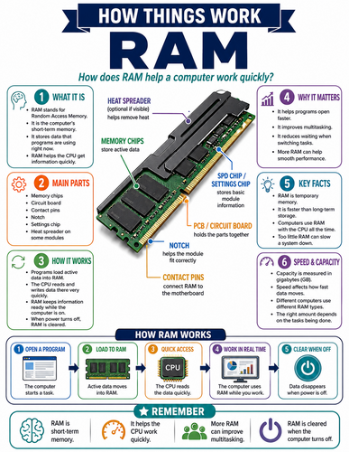 RAM I How Things Work I Infographic
