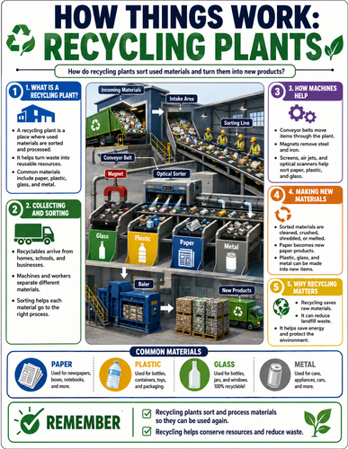 Recycling Plants I How Things Work I Infographic