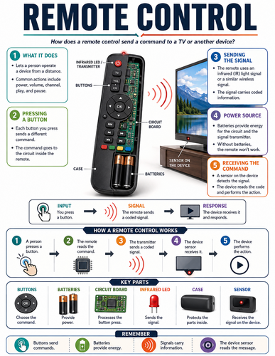 Remote Control I How Things Work I Infographic