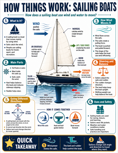 Sailing Boats I How Things Work I Infographic