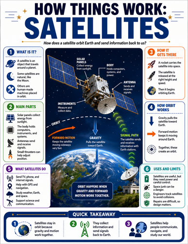 Satellites I How Things Work I Infographic