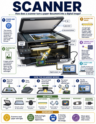 Scanner I How Things Work I Infographic