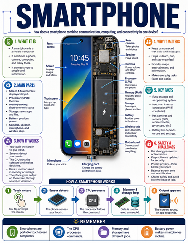 Smartphone I How Things Work I Infographic