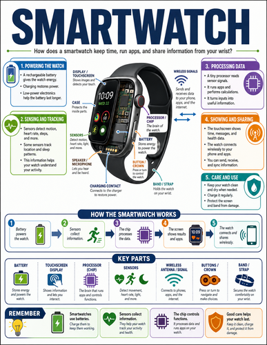 Smartwatch I How Things Work I Infographic