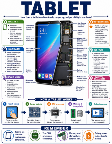 Tablet I How Things Work I Infographic