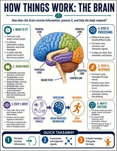 The Brain I How Things Work I Infographic