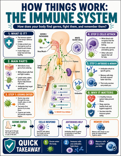 The Immune System I How Things Work I Infographic