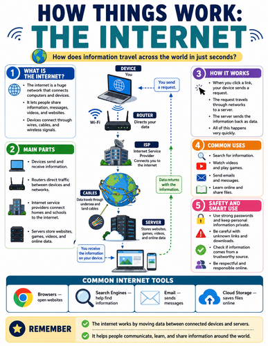 The Internet I How Things Work I Infographic