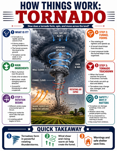 Tornado I How Things Work I Infographic